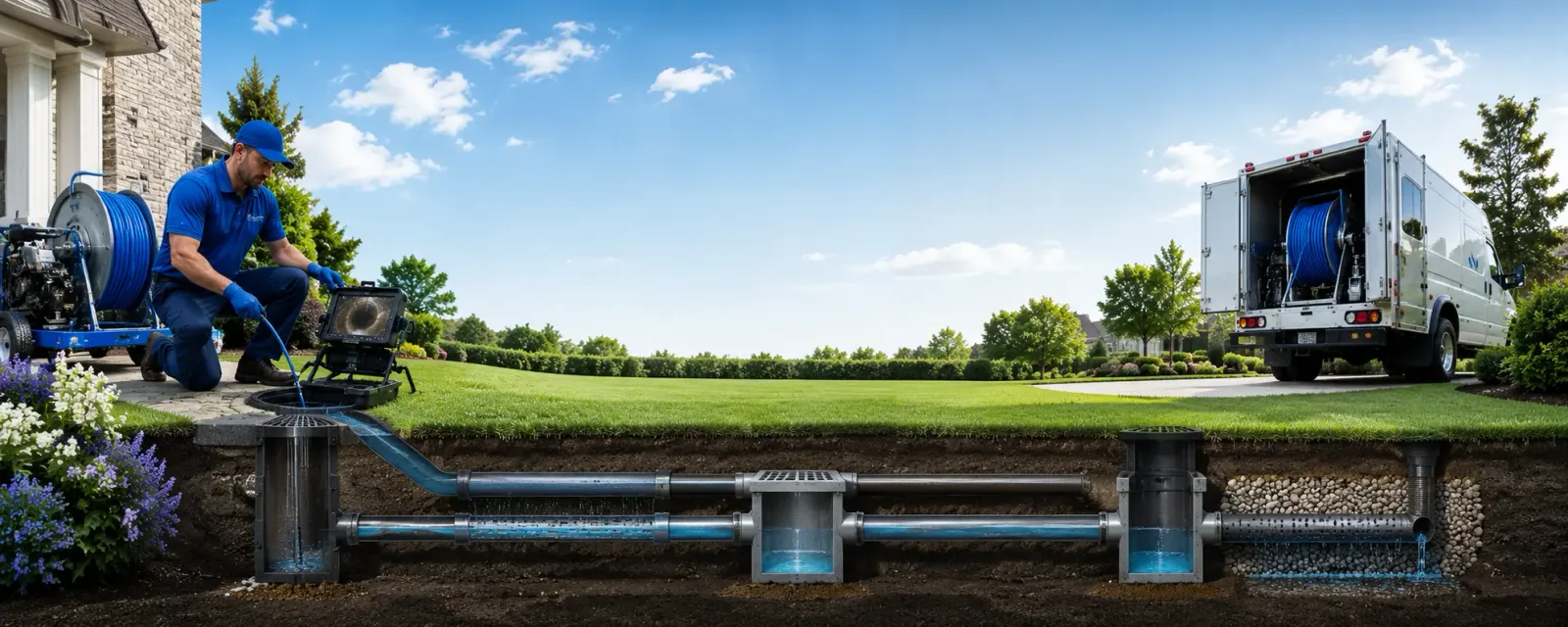 Outdoor drain cleaning information for Glenhaven, CA
